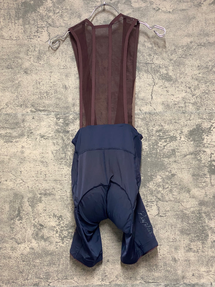 KE792 ラファ Rapha CLASSIC FLYWEIGHT BIB SHORTS SHORT ビブショーツ ネイビー M ※肩紐接着部剥がれのためジャンク