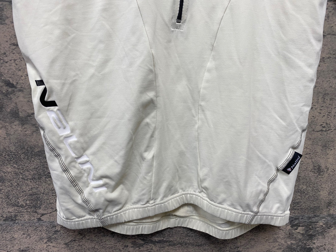 KD357 ナリーニ NALINI 半袖 サイクルジャージ 白 クリーム色 M