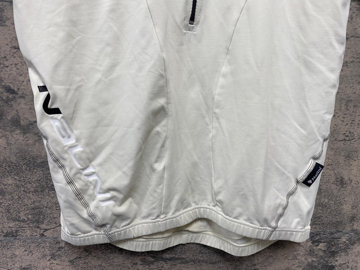 KD357 ナリーニ NALINI 半袖 サイクルジャージ 白 クリーム色 M