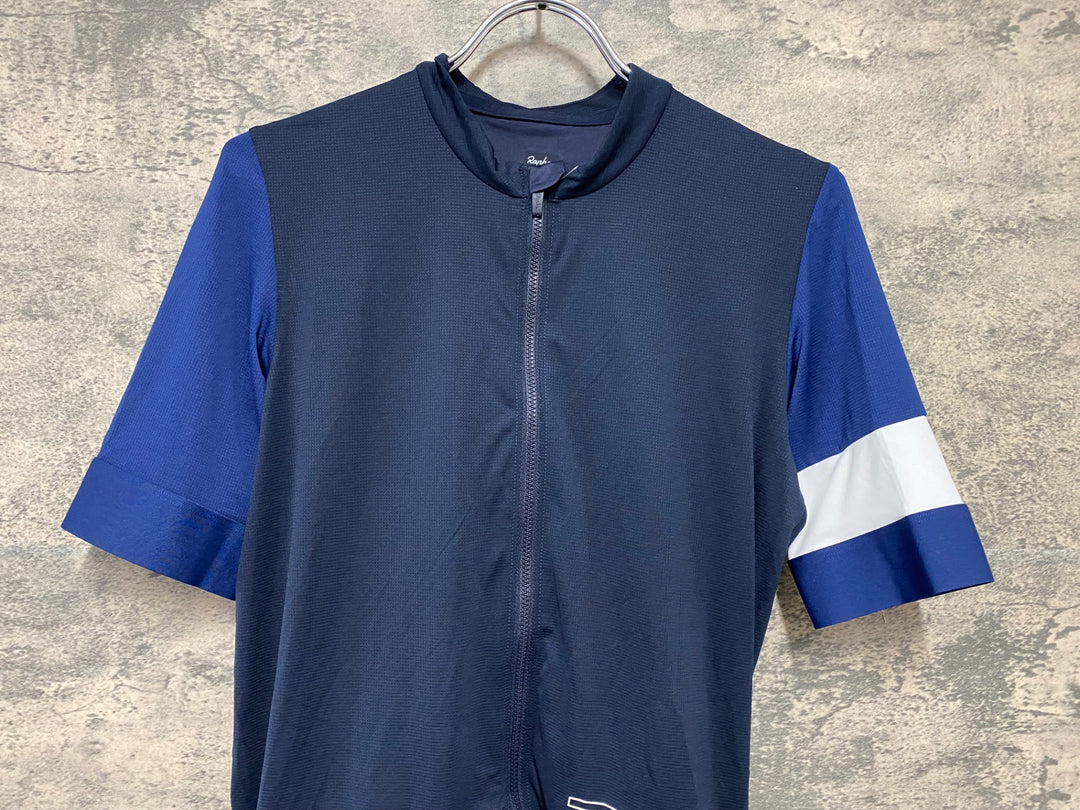 KC679 ラファ Rapha PRO TEAM TRAINING JERSEY 半袖 サイクルジャージ 紺 L