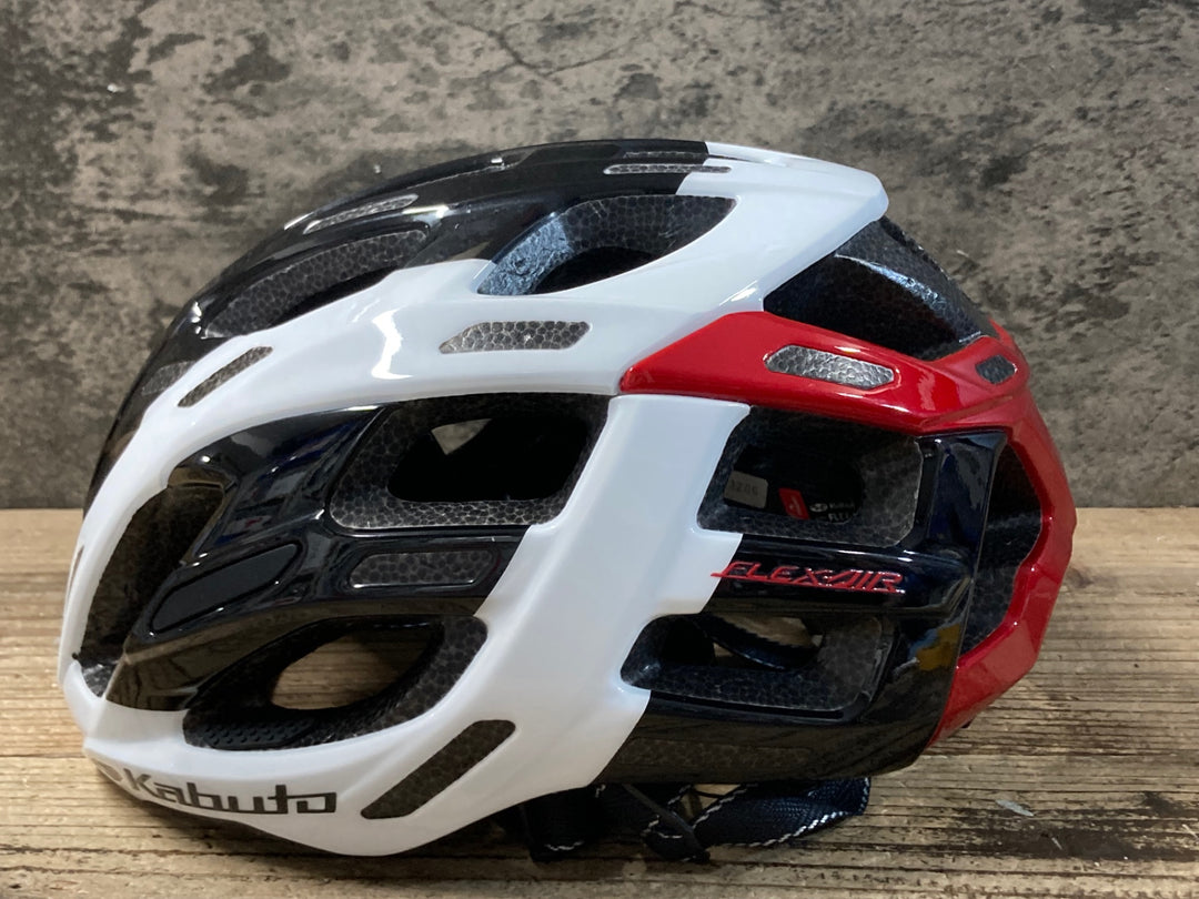 KE999 カブト KABUTO FLEX-AIR ヘルメット S/M 55-58cm R0605製造 白黒赤