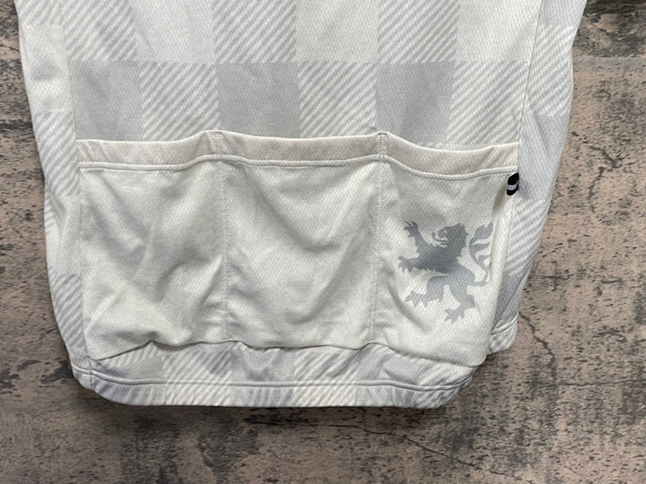 KA328 カペルミュール KAPELMUUR 半袖 サイクルジャージ 白 グレー M