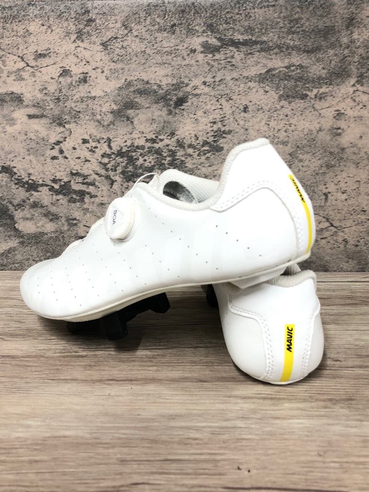 JT323 マヴィック MAVIC COSMIC BOA ビンディングシューズ 3穴 白 EU41 1/3