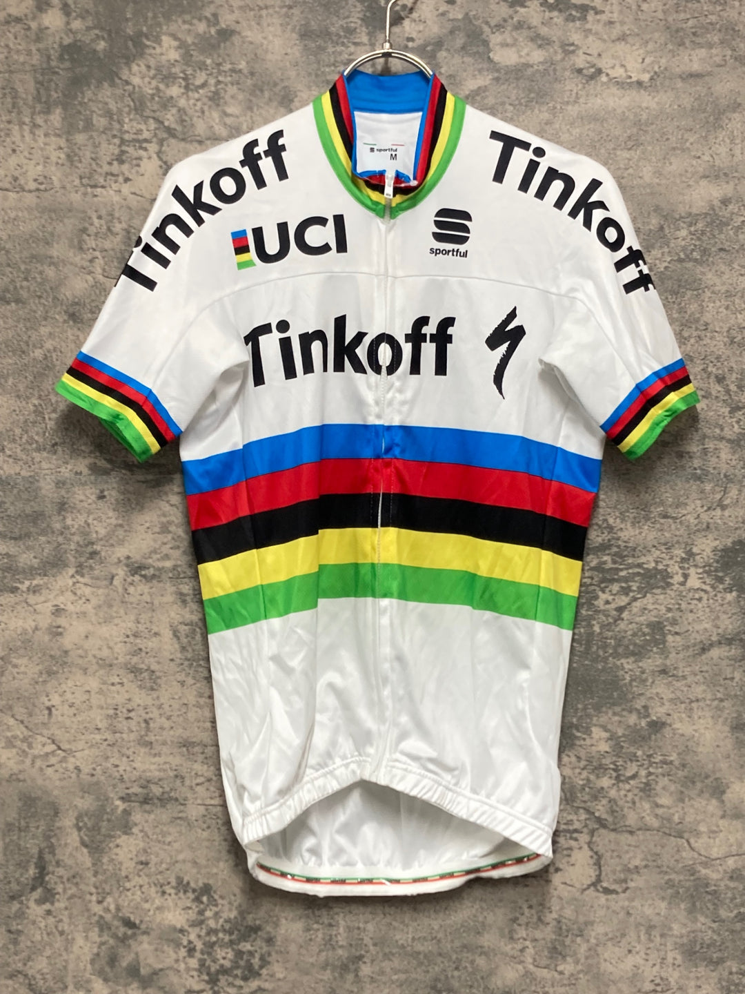 KJ819 スポーツフル sportful 半袖 サイクルジャージ 白 M BORA hansgrohe