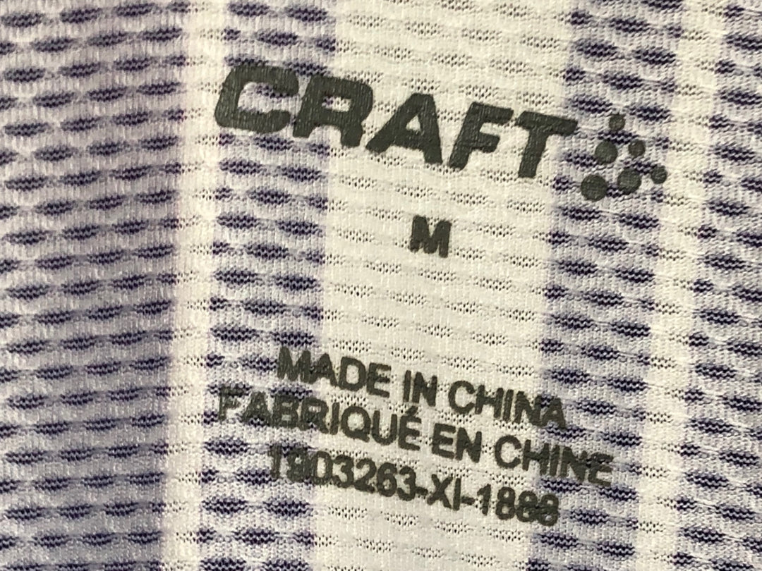 JS756 クラフト CRAFT 半袖 サイクルジャージ M 紫