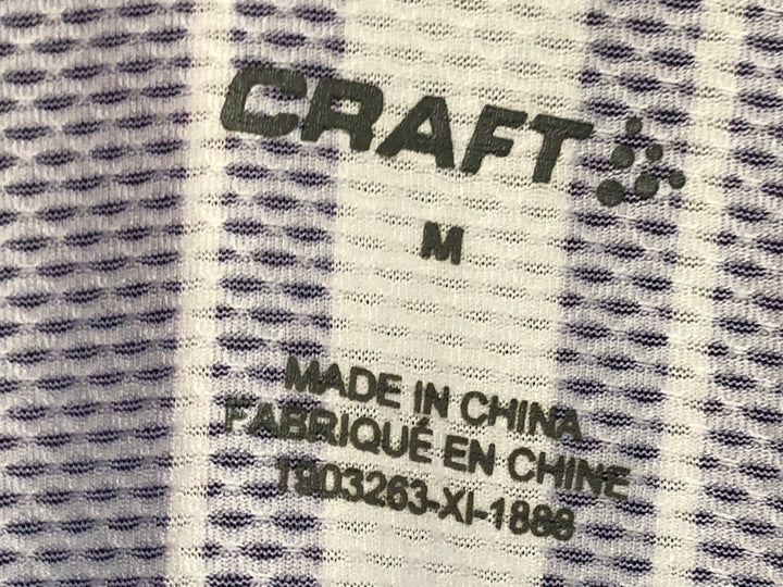 JS756 クラフト CRAFT 半袖 サイクルジャージ M 紫
