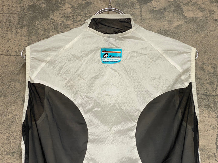 KE800 アソス assos SV.BLITZFEDER ジレ サイクルベスト 白 黒 M