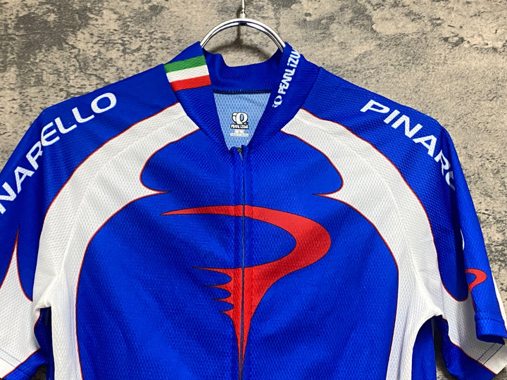 KN965 パールイズミ PEARL iZUMi 半袖 サイクルジャージ 青白 L Pinarello