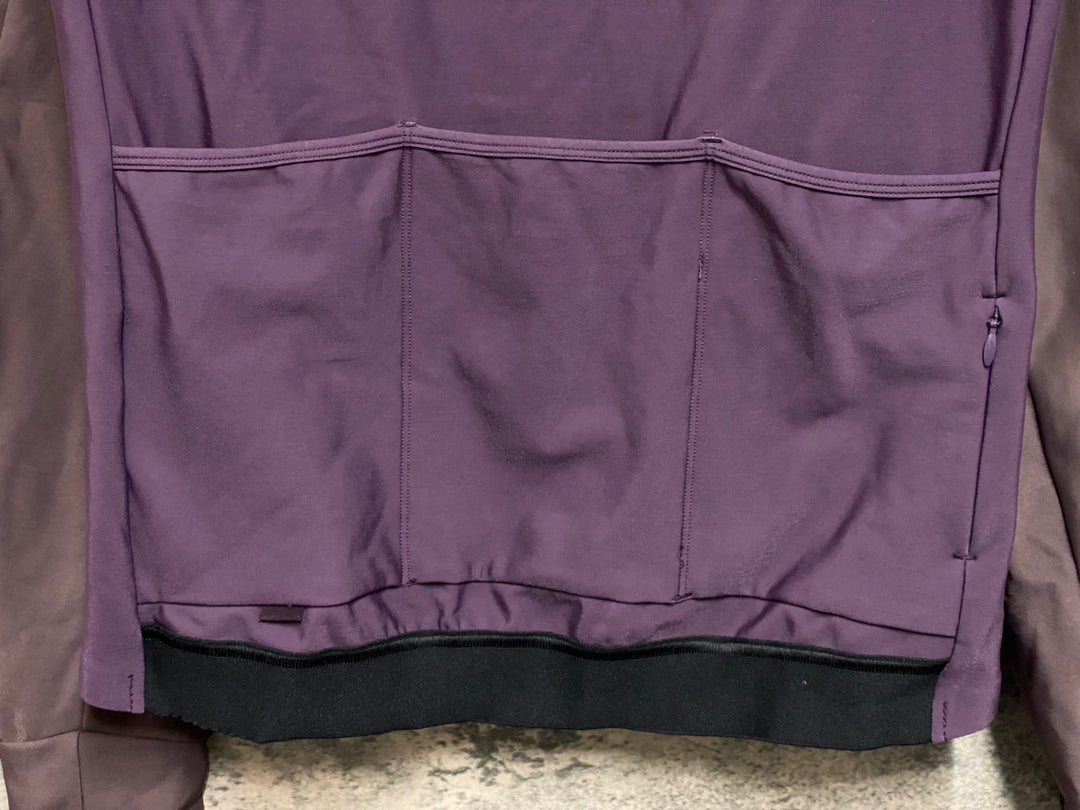 KA555 パスノーマルスタジオ PAS NORMAL STUDIOS MECHANISM THERMAL LONG SLEEVE JERSEY 長袖 サイクルジャージ パープル M 裏起毛