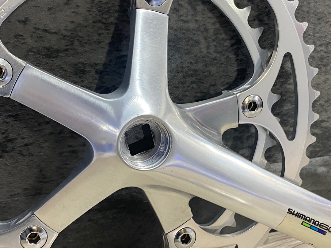 KJ624 シマノ SHIMANO 600 FC-6400 クランクセット 52/42 170mm スクエア