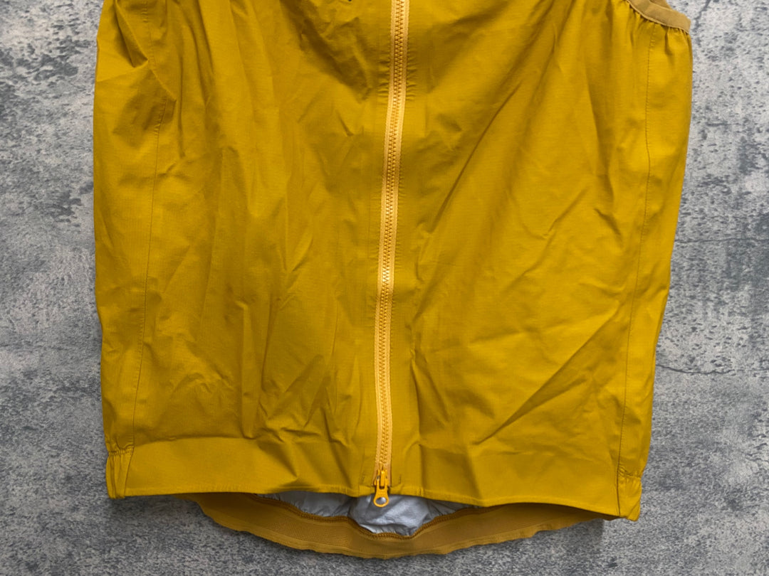 KO578 イザドア Isadore SIGNATURE RAIN GILET サイクルベスト ジレ 黄 M
