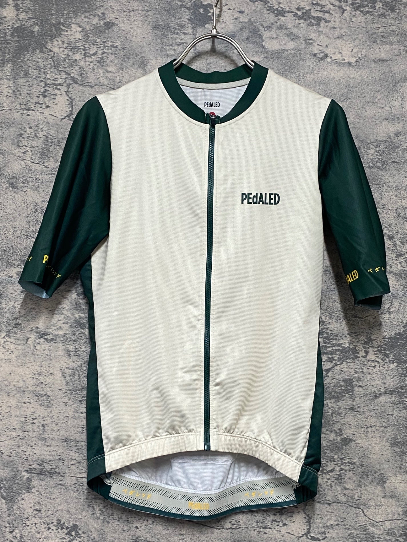 pedalore サイクルジャージ M グレー/グリーン/ネイビー KG109 ペダレット PEdALED 半袖 サイクルジャージ 緑 M – BICI AMORE