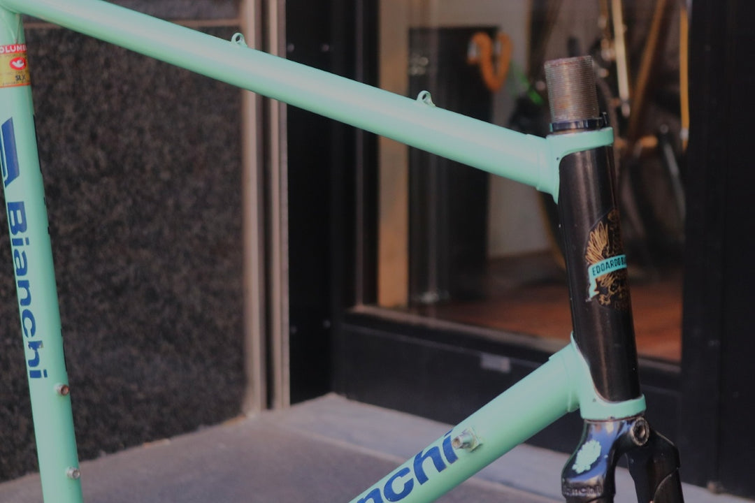 ビアンキ BIANCHI コロンバス COLUMBUS  SLX 1980年代 クロモリ フレームセット 【東京南麻布店】