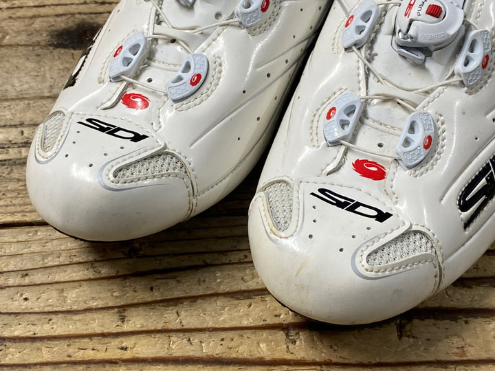 KP098 シディ SIDI SHOT ビンディングシューズ 3穴 白 EU42