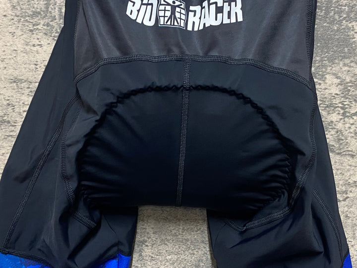 KM450 ビオレーサー BIORACER 富士ヒル 半袖 サイクルジャージ ワンピース 青 3/M