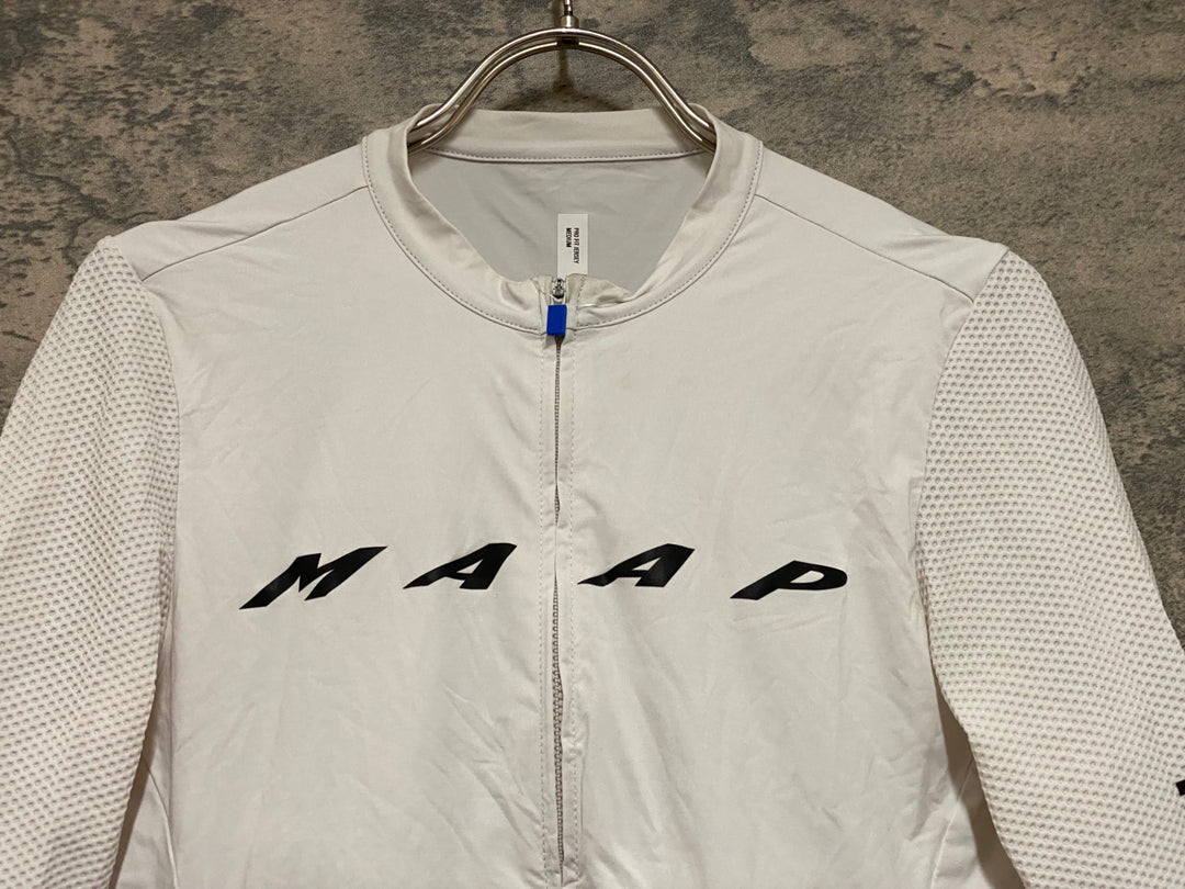 JP757 マープ MAAP PRO FIT JERSEY 半袖サイクルジャージ 白 M