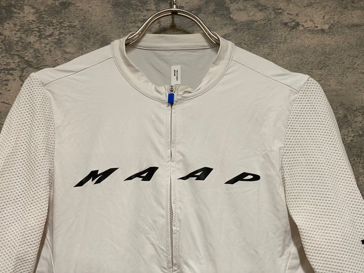 JP757 マープ MAAP PRO FIT JERSEY 半袖サイクルジャージ 白 M