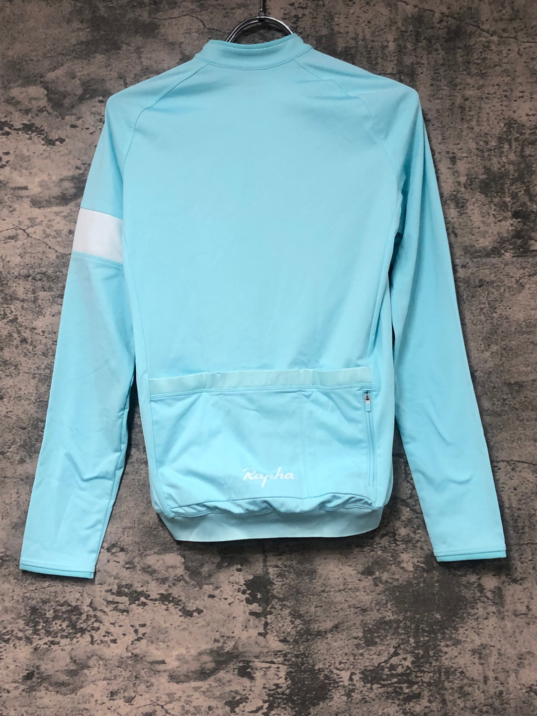 JG939 ラファ Rapha Rapha WOMEN'S CORE LONG SLEEVE JERSEY 長袖サイクルジャージ 水色 XS 裏起毛