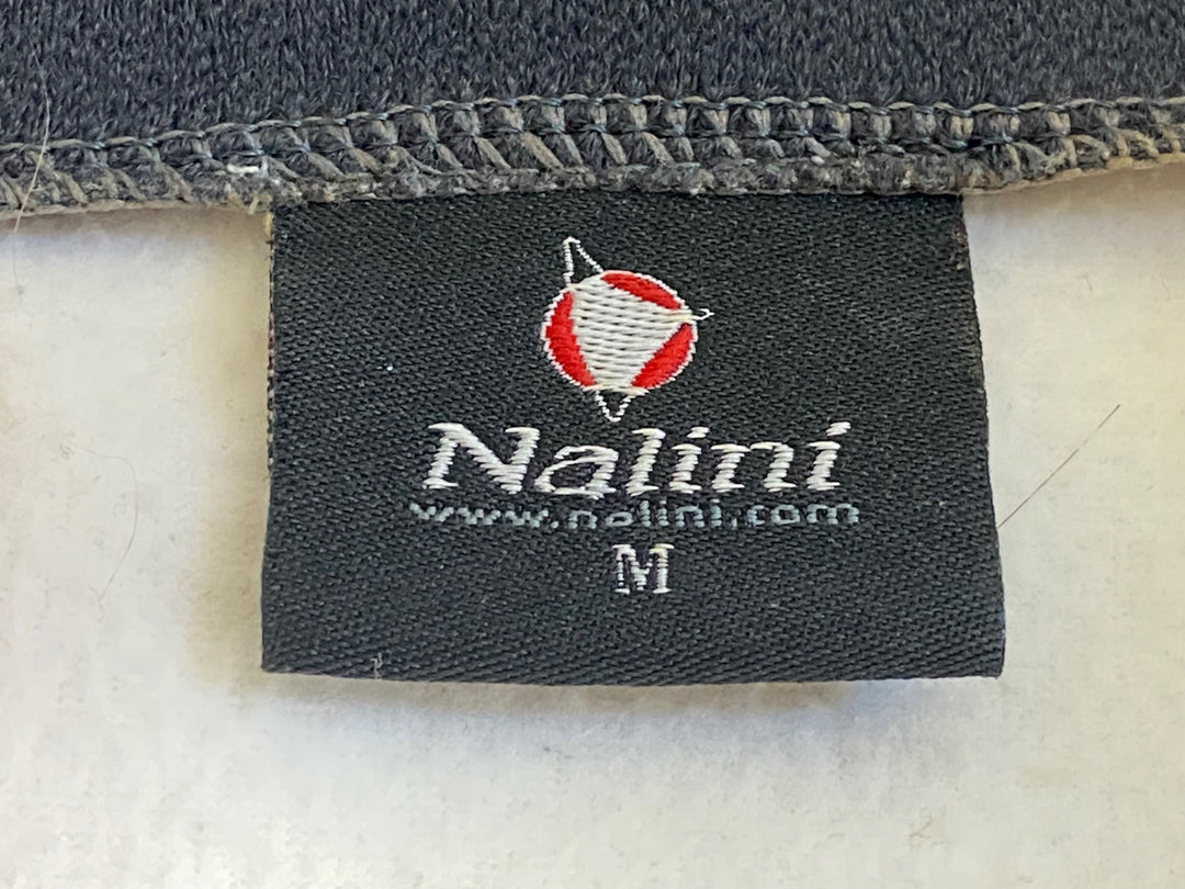 JV320 ナリーニ Nalini 長袖サイクルジャケット 白赤 M 裏起毛 黄ばみ ほつれ
