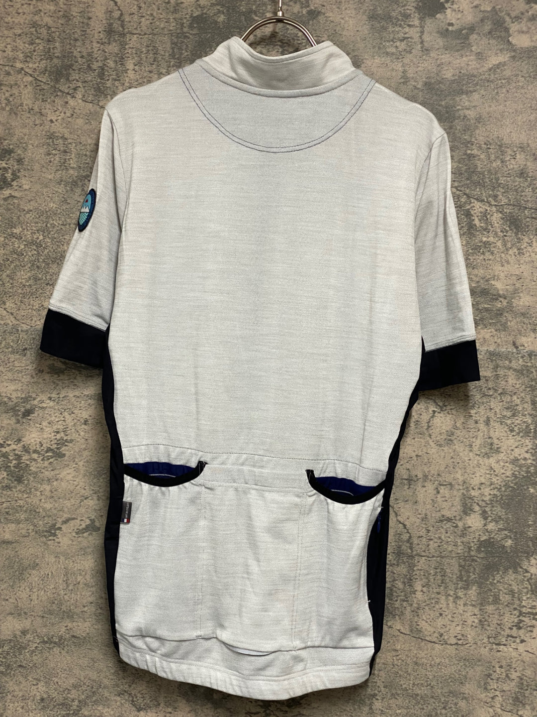 KF093 カフェドシクリステ CAFE DU CYCLISTE EGLANTINE Man 半袖 サイクルジャージ オフホワイト 黒 XL
