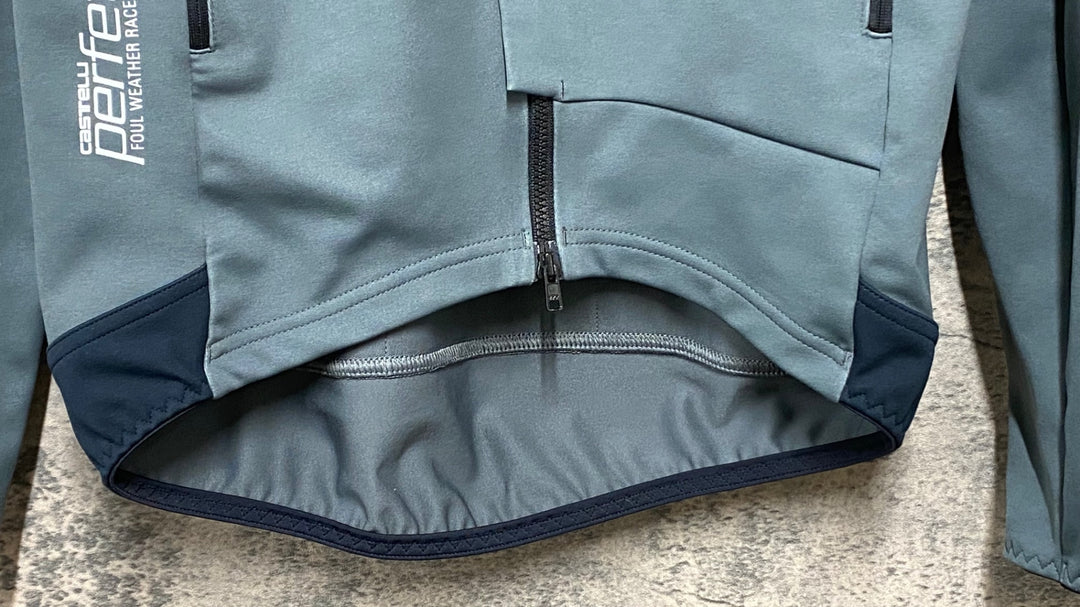 KD018 カステリ CASTELLI ロッソコルサ ROSSO CORSA PERFETTO 長袖 サイクルジャケット S GORE-TEX INFINIUM ※タバコ臭