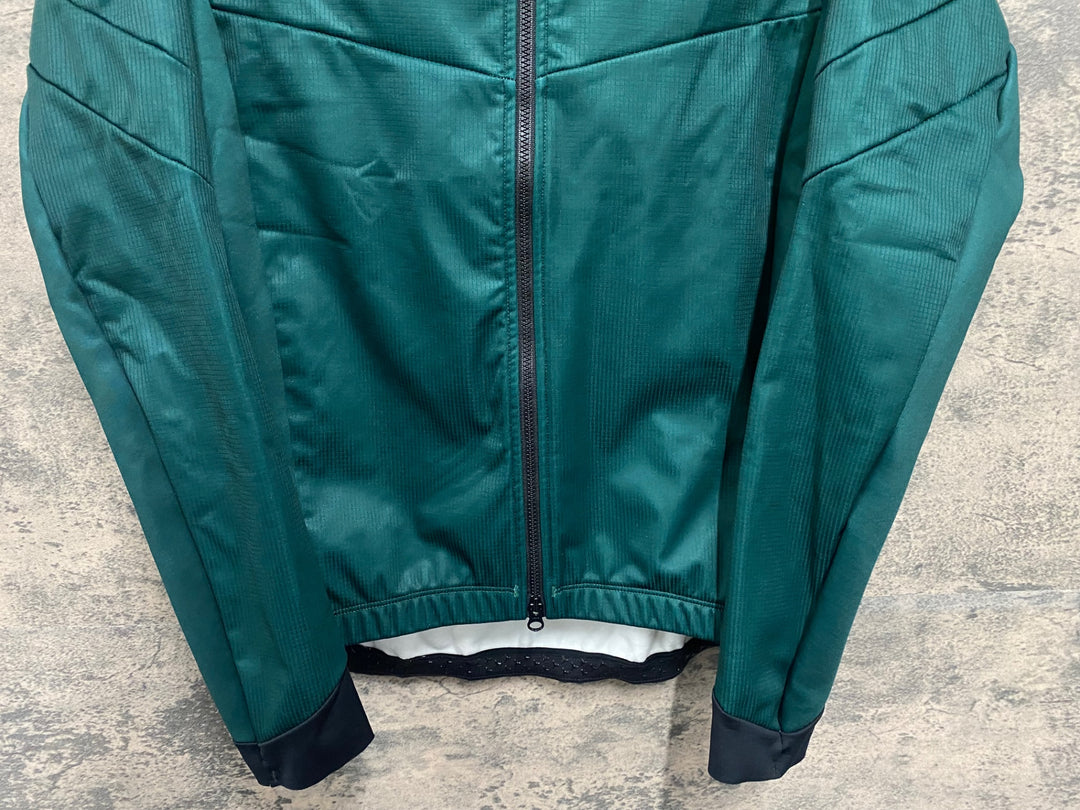 JX627 モーザン morethan 長袖 サイクルジャケット 緑 S 裏起毛