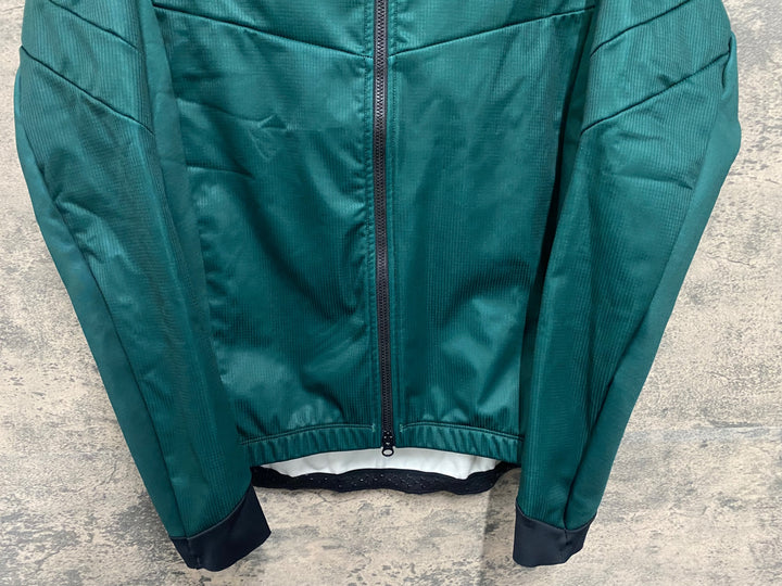 JX627 モーザン morethan 長袖 サイクルジャケット 緑 S 裏起毛
