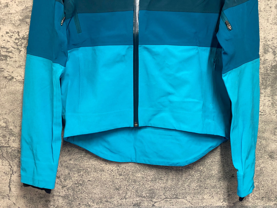 JV239 ラファ Rapha PRO TEAM JERSEY 長袖 サイクルジャージ 水色 S ※汚れ