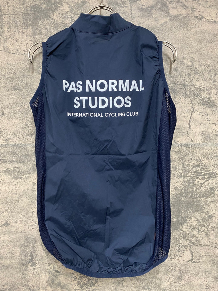 JY505 パスノーマルスタジオ PAS NORMAL STUDIOS Mechanism Stow Away Gilet ジレ サイクルベスト ネイビー L