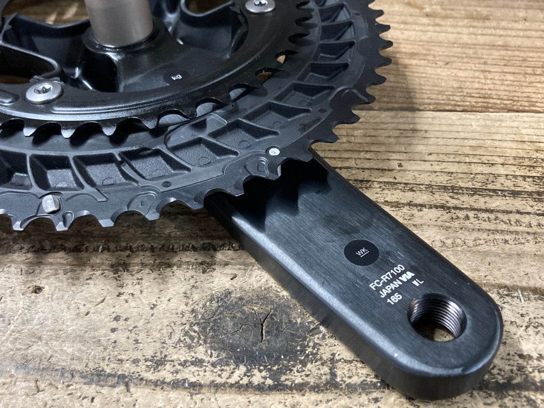 JU485 シマノ SHIMANO 105 FC-R7100 クランクセット 165mm 52/36T