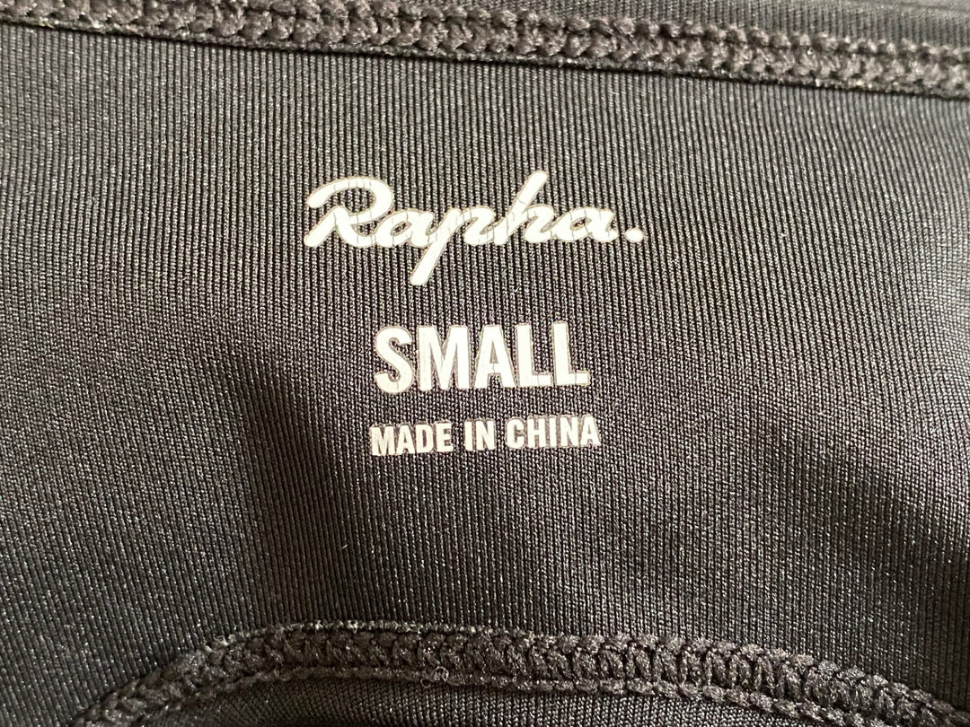 KA860 ラファ Rapha CORE CARGO WINTER TIGHTS WITH PAD カーゴビブタイツ 黒 S 裏起毛 ※パッドスレほつれ