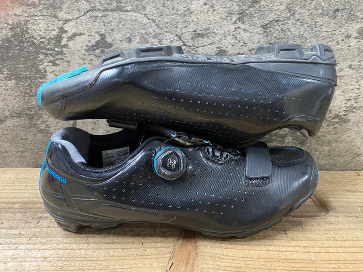 KJ935 シマノ SHIMANO SH-XC700E L WIDE ビンディングシューズ 黒 2穴 BOA EU42
