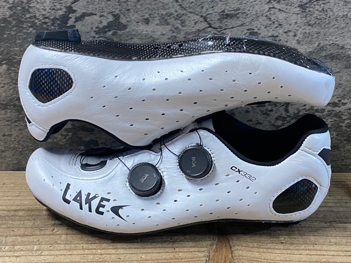 KB487 レイク LAKE CX332 ビンディングシューズ 白 EU41.5 3穴