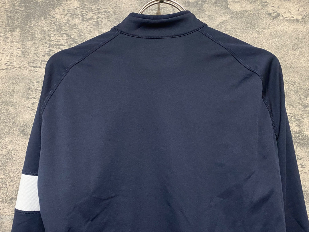 KH655 ラファ Rapha CORE LONG SLEEVE JERSEY 長袖 サイクルジャージ 紺 M 裏起毛