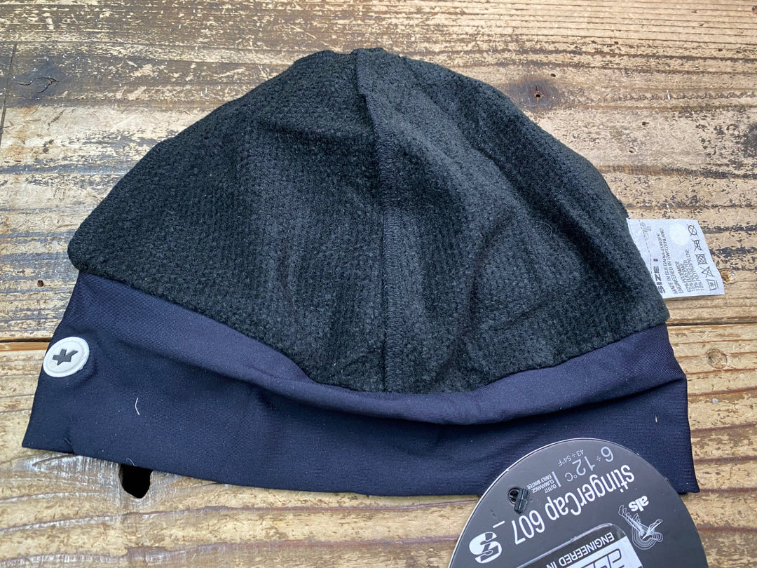 JQ139 アソス assos stingerCap 607 S7 ビー二ー サイクルキャップ 黒 1 裏起毛