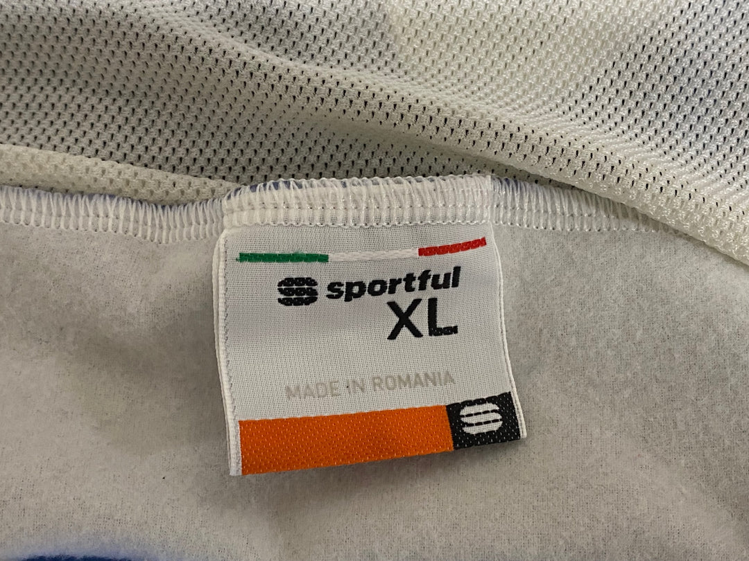 KJ790 スポーツフル sportful ビブタイツ 紺 XL 裏起毛 SAXO BANK