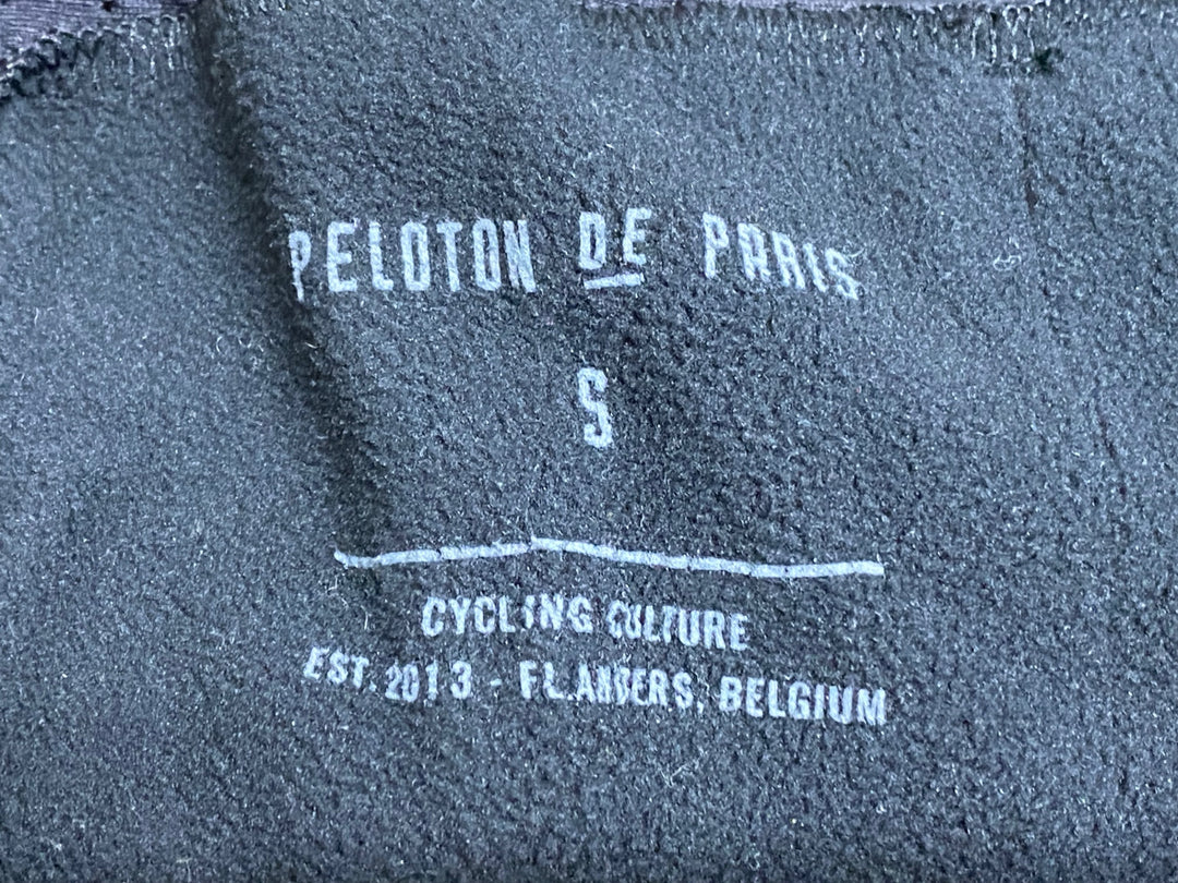 JW782 プロトンドパリ PELOTON DE PARIS ビブタイツ 黒 S サイドポケット 裏起毛
