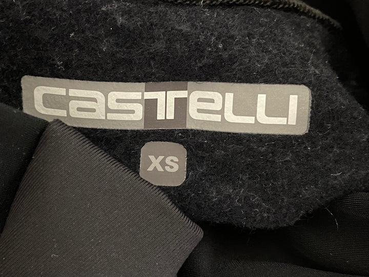 JJ825 カステリ CASTELLI ロッソコルサ ROSSO CORSA レーサータイツ 黒 XS 裏起毛