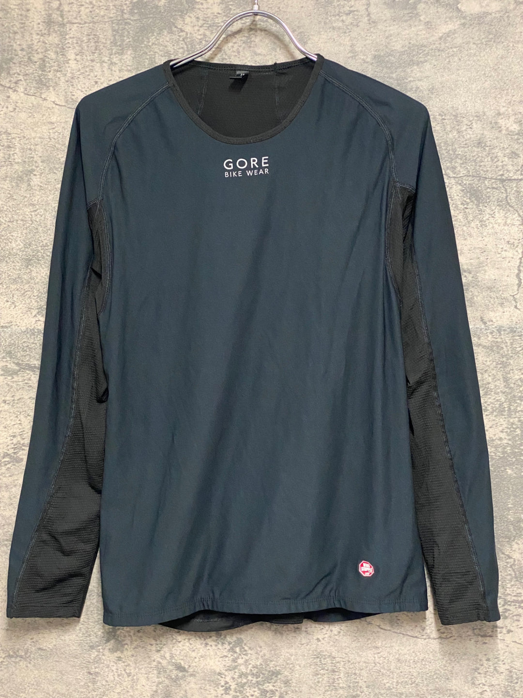 JV845 ゴア GORE BIKE WEAR 長袖 ベースレイヤー 黒 L 裏起毛 WINDSTOPPER