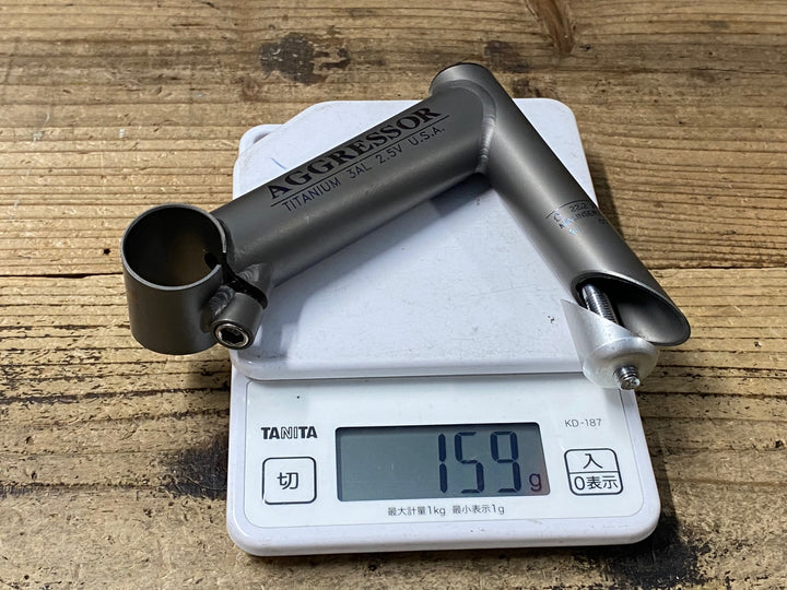 KJ079 ITM AGGRESSOR TITANIUM 3AL スレッドステム Φ25.8 120mm