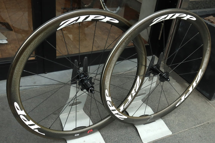 ジップ ZIPP 302/303 Firecrest カーボン クリンチャー ホイールセット シマノ12/11S ワイドリム 17C 【東京南麻布店】