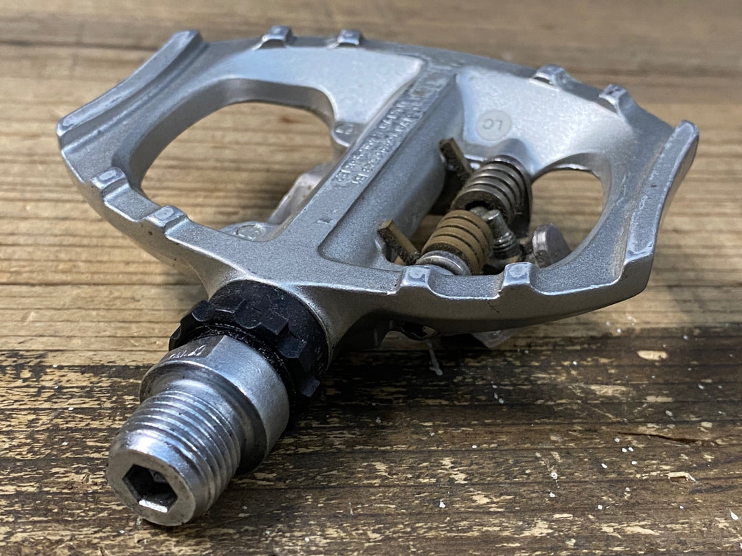 JY466 シマノ SHIMANO PD-A530 ビンディングペダル シルバー SPD 片面フラット