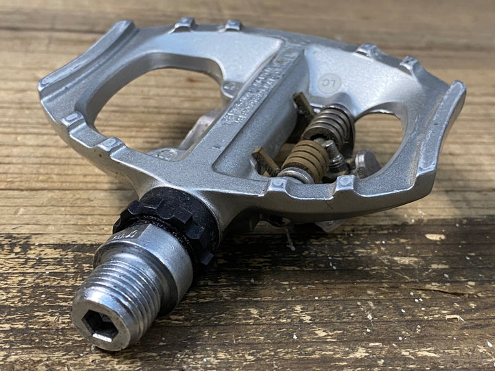 JY466 シマノ SHIMANO PD-A530 ビンディングペダル シルバー SPD 片面フラット