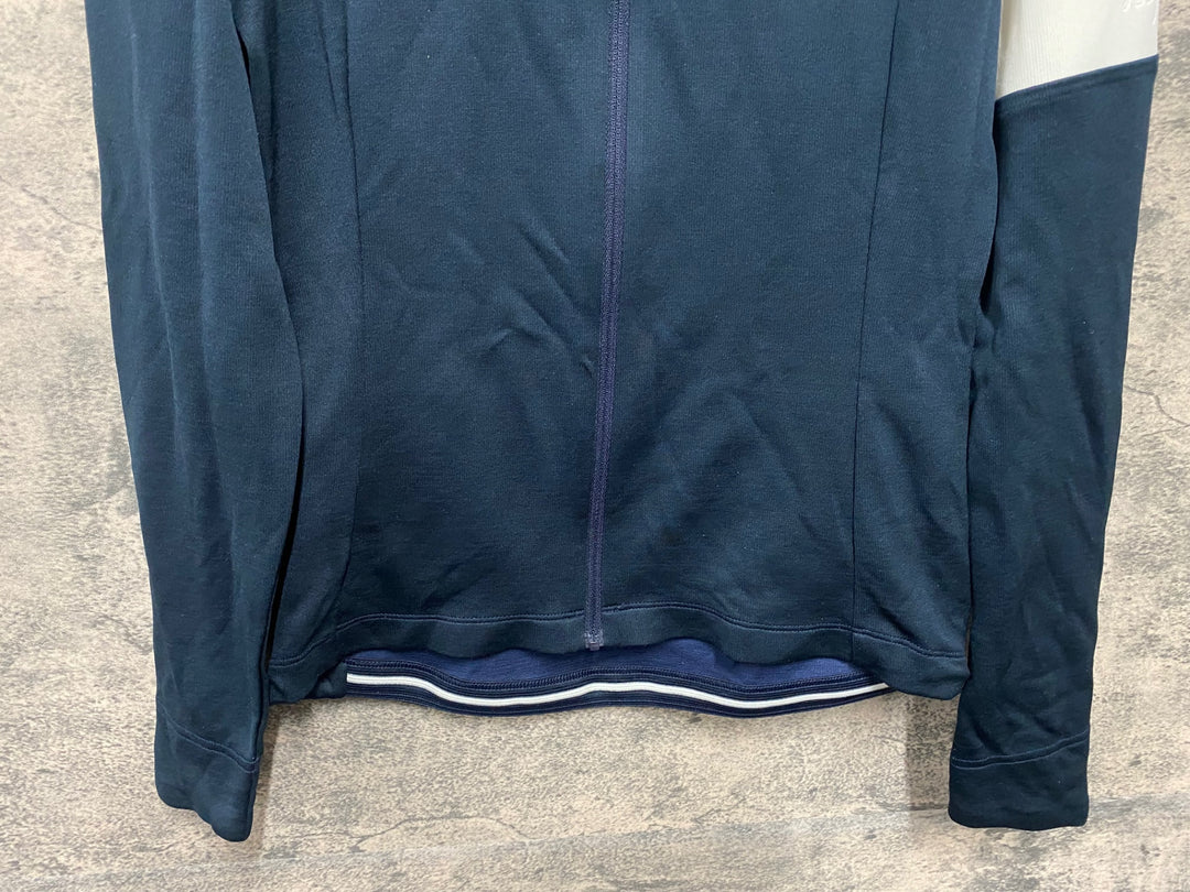 JY112 ラファ Rapha WOMEN'S CLASSIC LONG SLEEVE JERSEY Ⅱ 長袖 サイクルジャージ レディース 紺 S