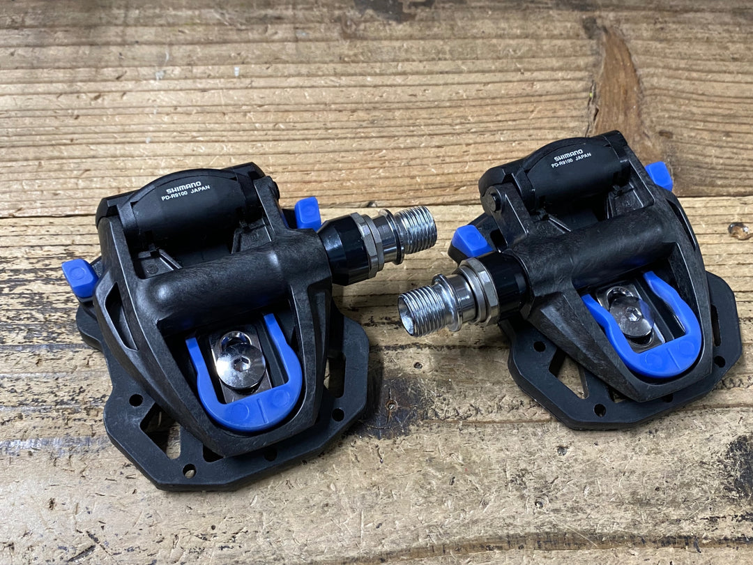 KA942 シマノ SHIMANO デュラエース DURA-ACE PD-R9100 ビンディングペダル SPD-SL クリート付