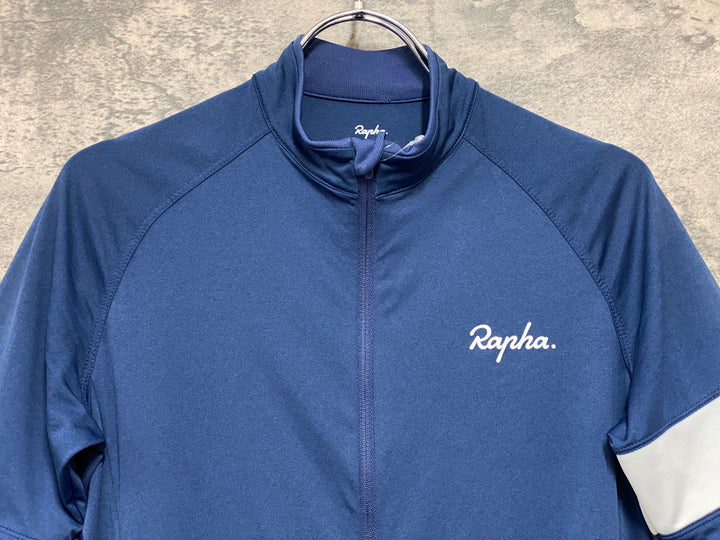 JM552 ラファ Rapha CORE JERSEY 半袖 サイクルジャージ ネイビー S ※背面ポケット小穴