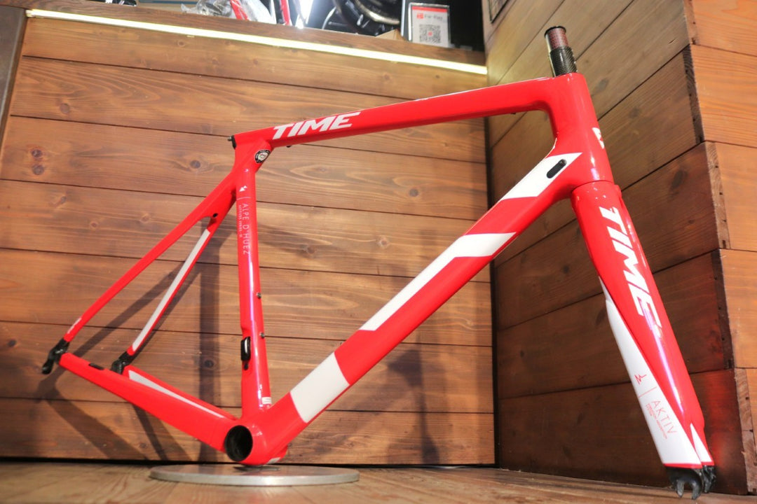 タイム TIME アルプデュエズ ALPE D’HUEZ 01 AKTIVフォーク 2018 Mサイズ カーボン ロードバイク フレームセット 【東京南麻布店】