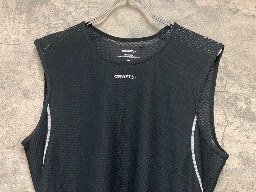 KD942 クラフト CRAFT ノースリーブ ベースレイヤー 黒 M