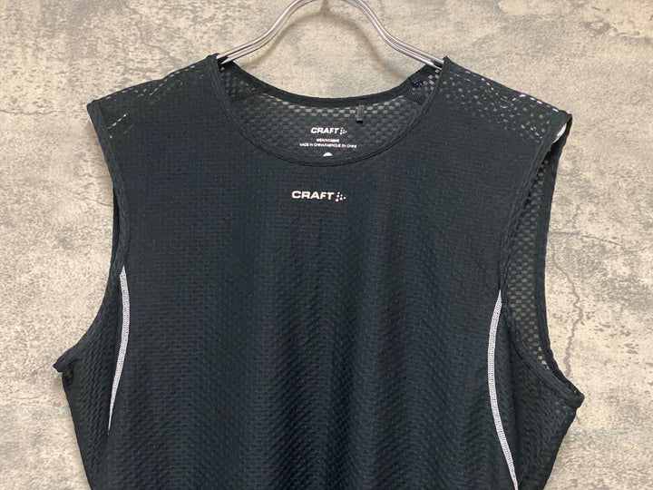 KD942 クラフト CRAFT ノースリーブ ベースレイヤー 黒 M