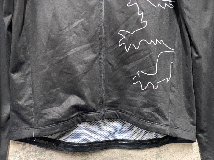 KN360 リオンドカペルミュール Lion de KAPELMUUR 長袖 サイクルジャージ 黒 XL